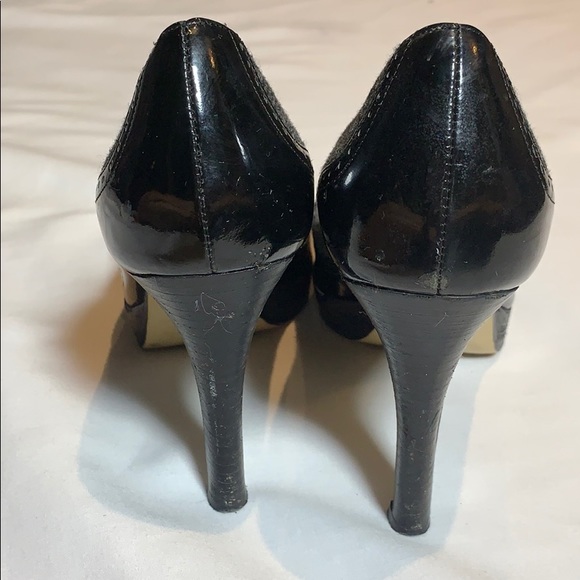 Marc Fisher Tweed & Patent Leather Heels Size 8 - Picture 8 of 8